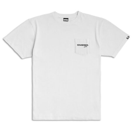 White Omerta on Pocket T-Shirt