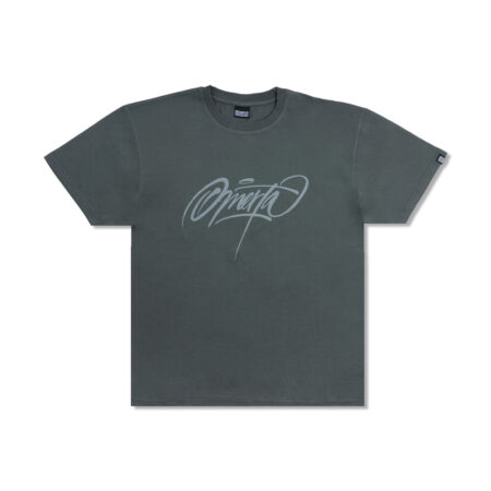 Dark Gray T-Shirt Omerta Calligraphy