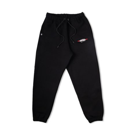 Black Pants Red-White Tag Logo