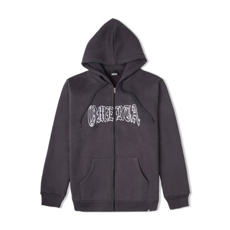 Dark Grey Omerta Zip Hoodie