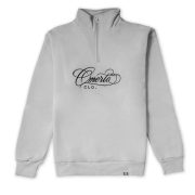 Half Zip Γκρι Πάγου