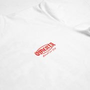White T-Shirt with Red Omerta on The Chest - Image 3