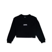 Μαύρο Crop Top Κλασσικό Logo