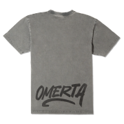Washed Grey T-Shirt Omerta Mona Lisa Legacy - Image 2