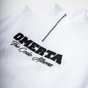 Λευκή Μπλούζα Φούτερ Half-Zip “Athens Code” - Image 3